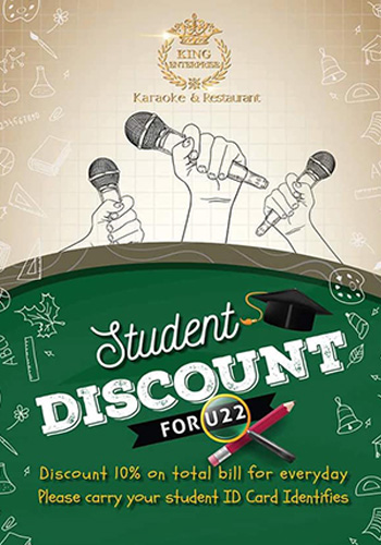Student Discount for U22 | King Karaoke
